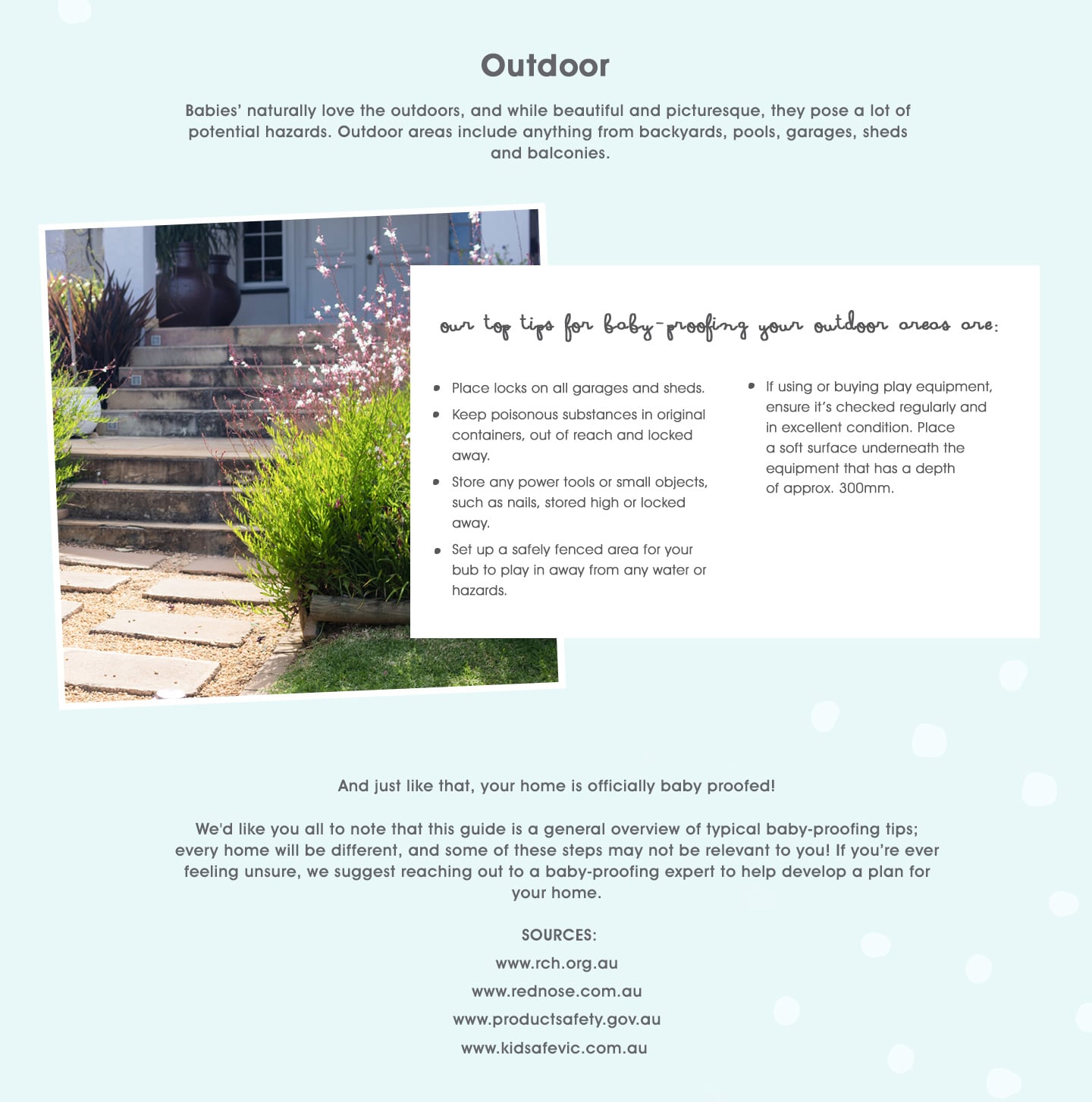 Outdoors Cotton On Kids Tiny Hearts - Baby Proofing